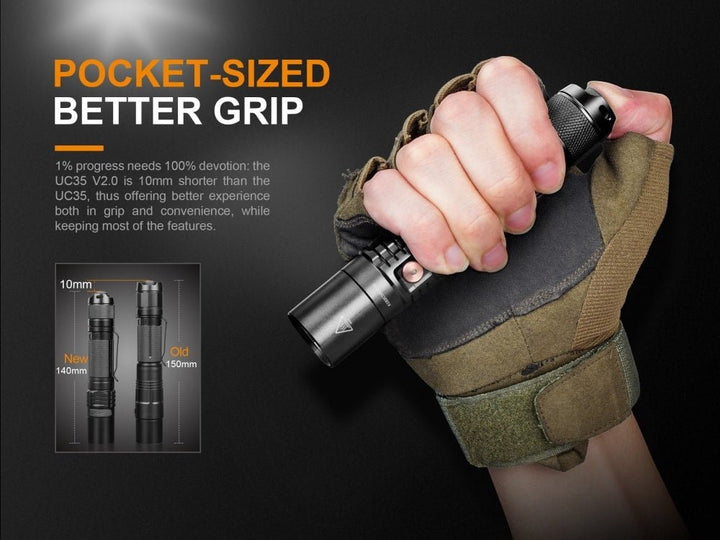Fenix UC35 V2.0 LED Rechargeable EDC Flashlight - Fenix Store