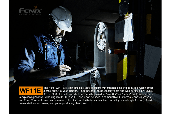 Fenix WF11E Intrinsically Safe Flashlight - Fenix Store