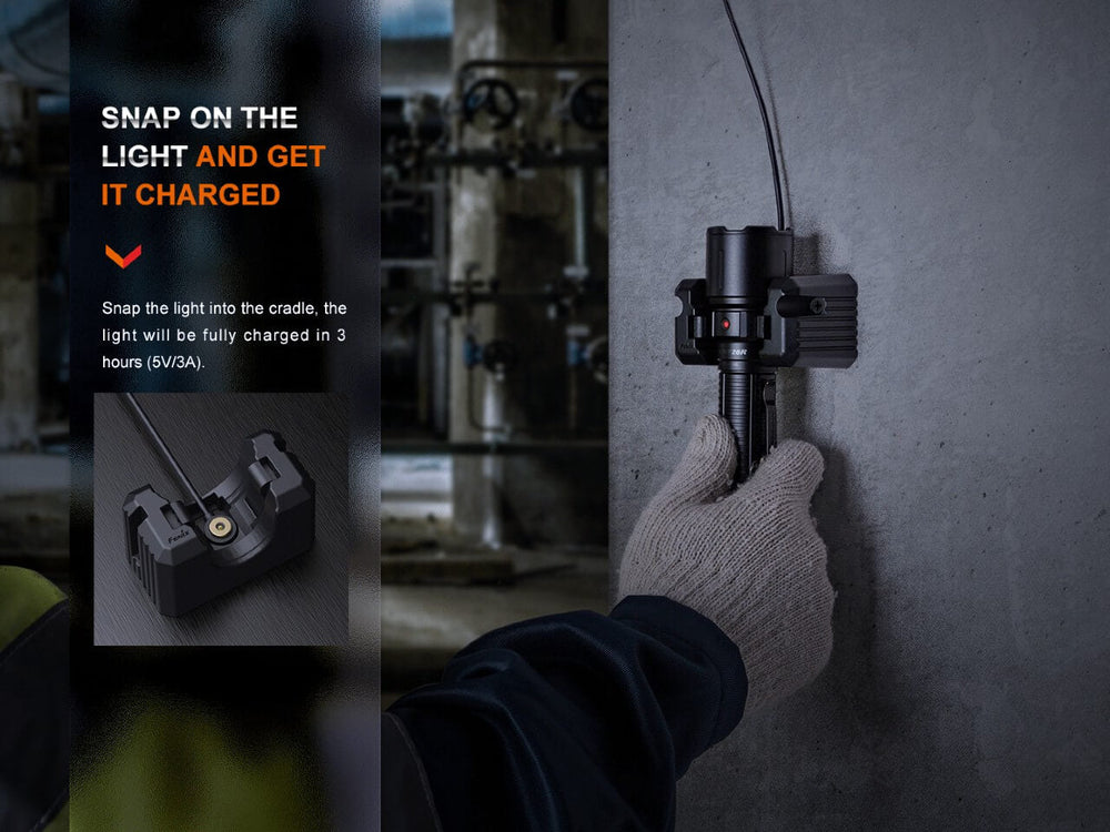 Fenix WF26R Cradle Charging LED Work Flashlight - Fenix Store