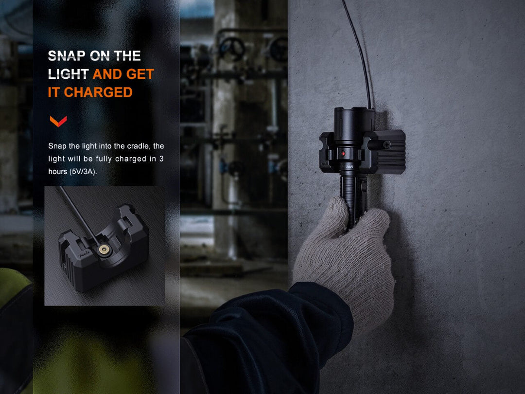 Fenix WF26R Cradle Charging LED Work Flashlight - Fenix Store