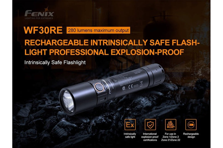 Fenix WF30RE Intrinsically Safe Flashlight - discontinued - Fenix Store