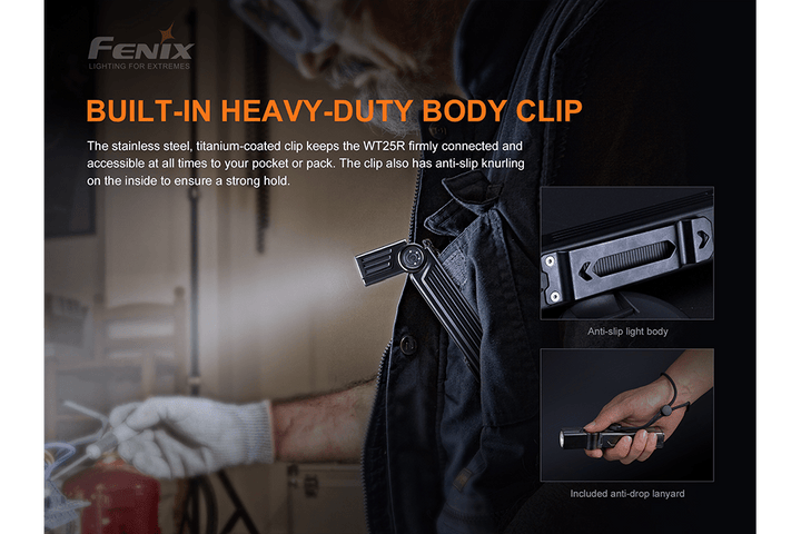 Fenix WT25R Adjustable Head LED Flashlight - 1000 Lumens - Fenix Store