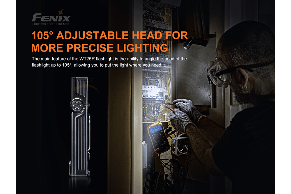 Fenix WT25R Adjustable Head LED Flashlight - 1000 Lumens - Fenix Store