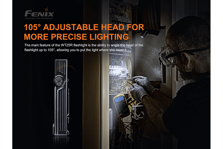 Fenix WT25R Adjustable Head LED Flashlight - 1000 Lumens - Fenix Store