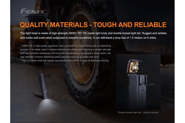 Fenix WT25R Adjustable Head LED Flashlight - 1000 Lumens - Fenix Store
