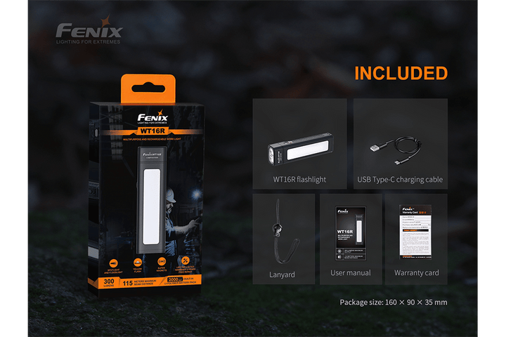 Fenix WT16R Rechargeable Work Light - OPEN BOX - Fenix Store