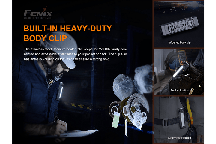 Fenix WT16R Rechargeable Work Light - OPEN BOX - Fenix Store