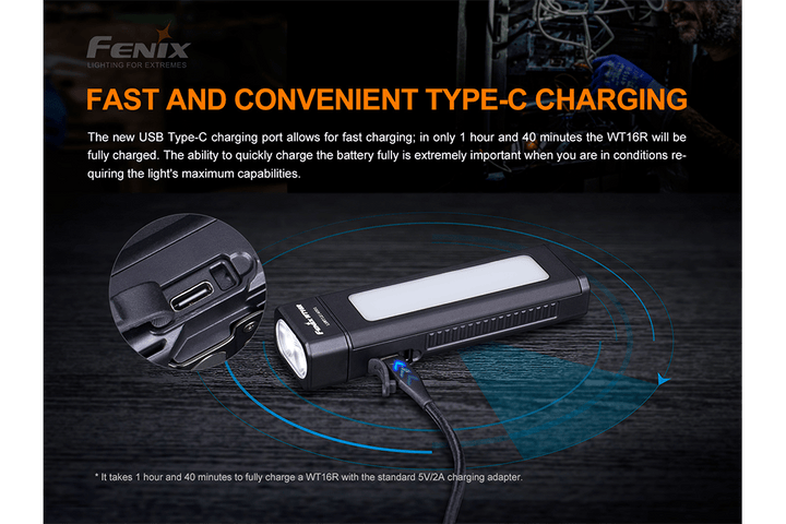 Fenix WT16R Rechargeable Work Light - OPEN BOX - Fenix Store