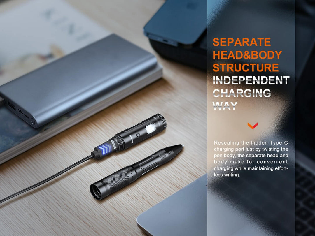 The Compactical Bundle - TK05 Compact Tactical Flashlight & T6 Tactical Pen (blue) - Fenix Store